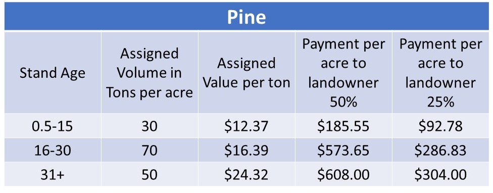 Pine Payment calculations