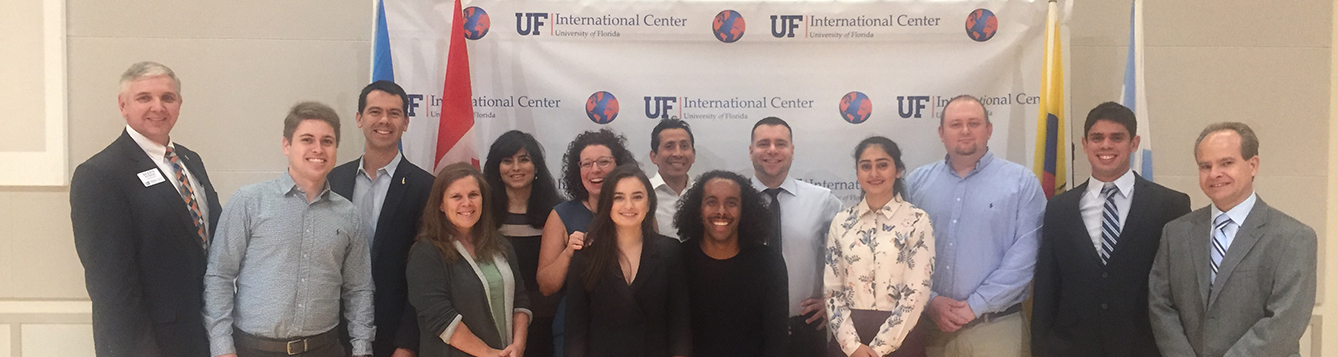 student and faculty recipients at international education awards ceremony