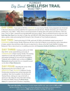 Big Bend Shellfish Trail itinerary 1