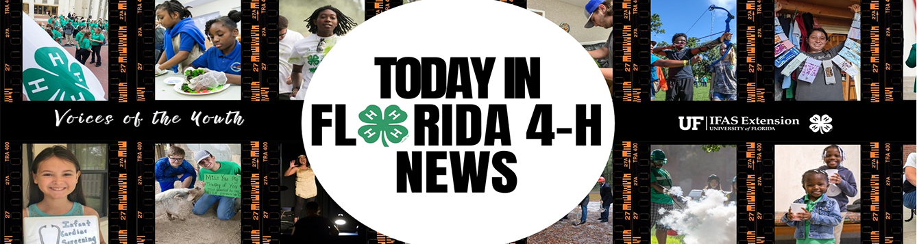 Florida 4-H News: Voices of the youth banner