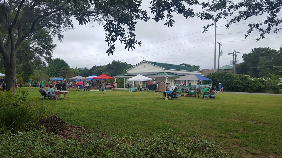 tents in Discovery Gardens for 2017 4-H Kickoff party