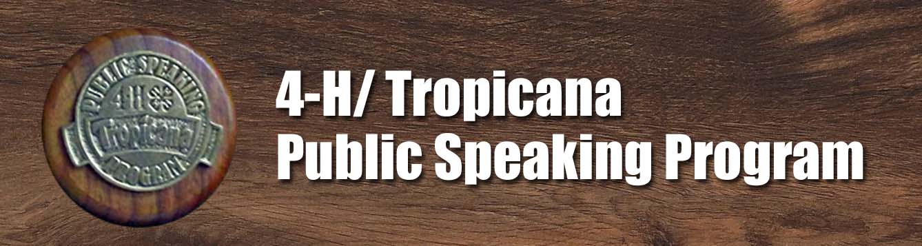 Levy County 4-H Tropicana Speaking Program