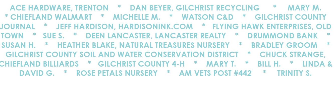 list of busineses and individuals who supported and funded the back the blue project