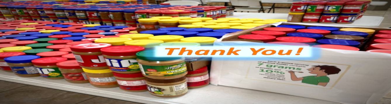 thank you to Levy county residents who donated peanut butter.
