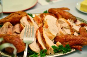 Carved Turkey on Platter