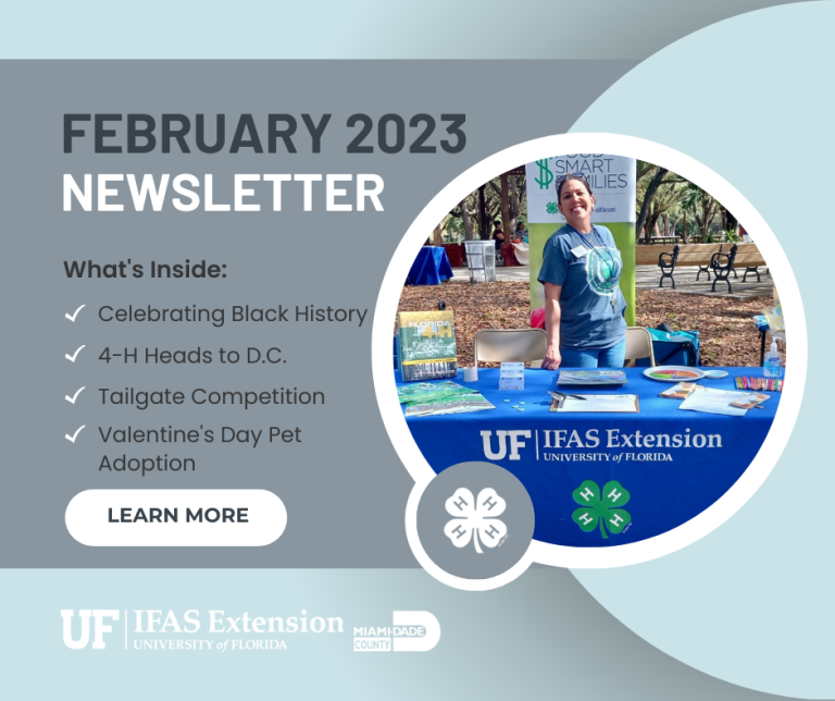 Miami Dade 4 H Newsletter UF IFAS Extension Miami Dade County