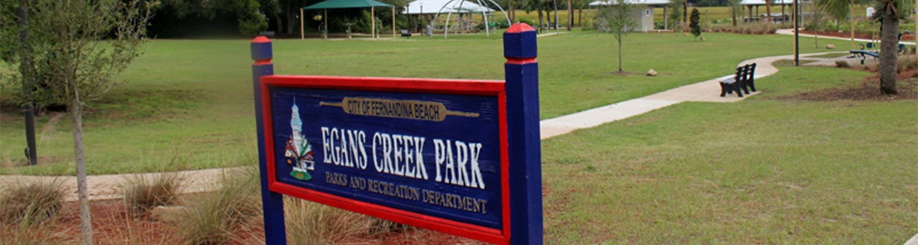 Egans Creek Park Sign