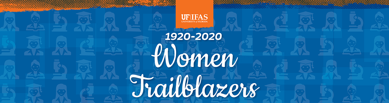 Graphic banner introducing Women Trailblazers
