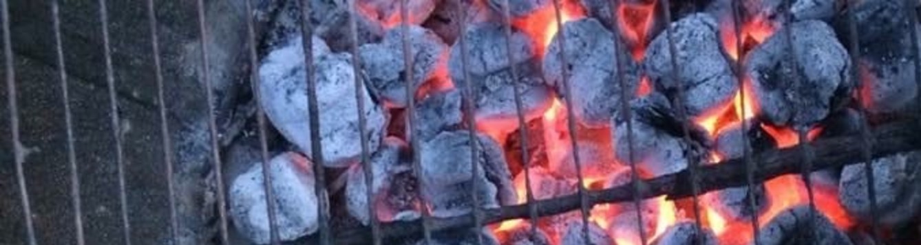 coals grilling