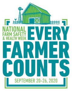 National Farm Safety and Health Week Logo, Sept 20-26, 2020