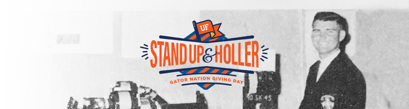 David Eller posed with an irrigation pump he built that was awarded first prize in the 1964 Engineer's Fair at University of Florida.