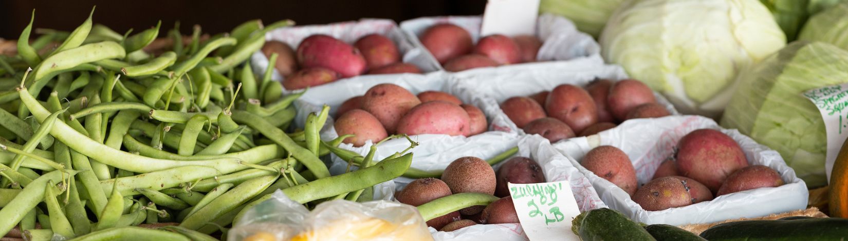 Roadside market produce. UF/IFAS Photo by Cat Wofford. File 029601