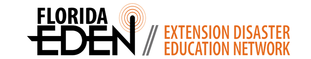 Logo for the Florida EDEN Extension Disaster Education Network