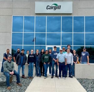 Cargill interns posing outside of their headquarters. 