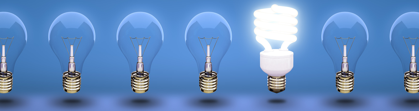 Incandescent and CFL light bulbs