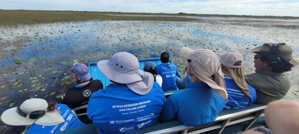 Water Ambassadors visiting the Miccosukee Tree islands