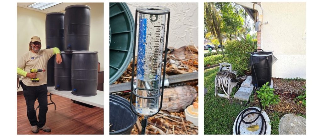 Rain barrel &amp; Rain gauge Adoption in the Landscape