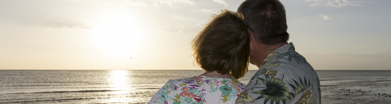 Watching Sunset on the beach