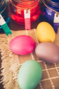 Dyed Easter eggs