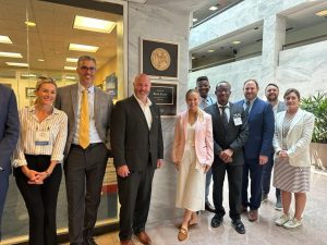 Group of people outside Senator Rick Scott's Office.