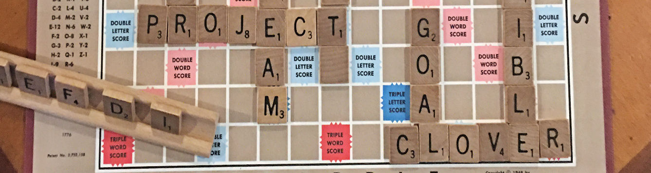 A whimsical twist on the traditional word game, Scrabble: Dr