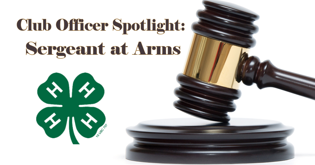 Club Officer Spotlight Sergeant at Arms UF/IFAS Extension Charlotte