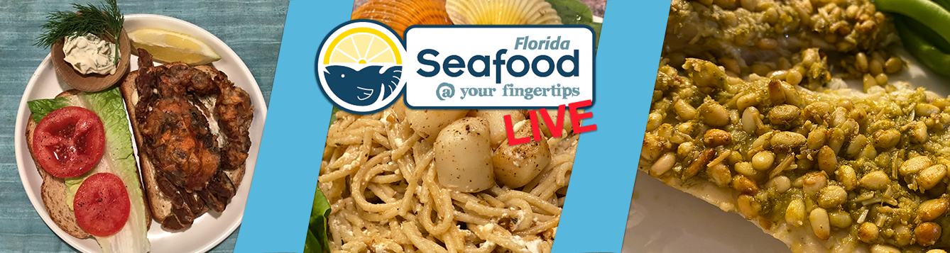 seafood dishes and program logo