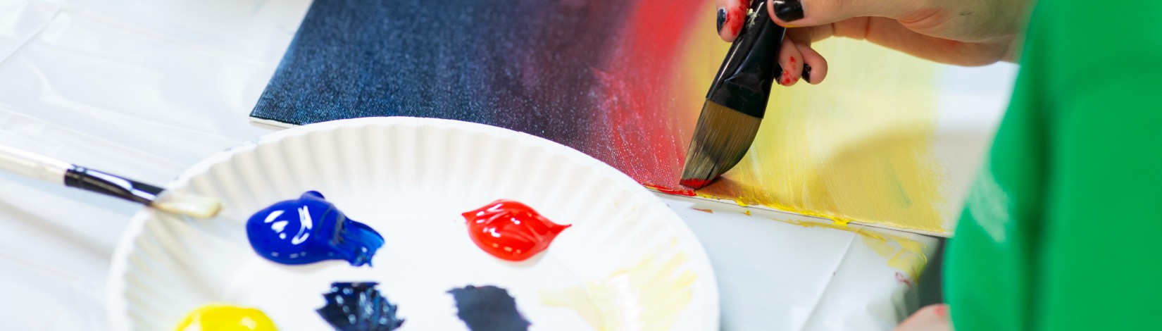 Picture of youth painting