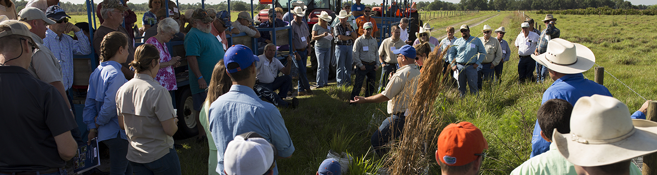 Attendees at Range Cattle Research and Education Center Field Day