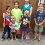 4-H youth participating in the 4-H Scavenger Hunt for National 4-H Week