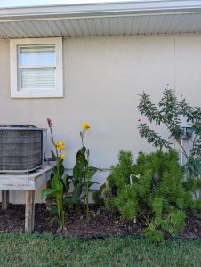 Rain shut off device located in the shrubbery
