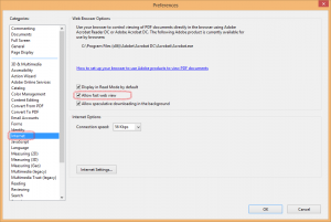 Freeze fix screenshot: Intenet tab