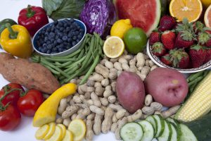 Mix of fruits, vegetables and legumes