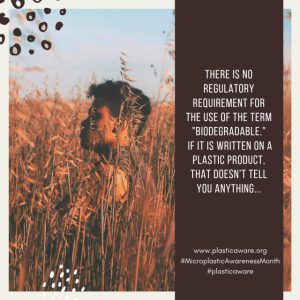 a graphic explaining that there is no regulatory control over the use of the term "Biodegradable"