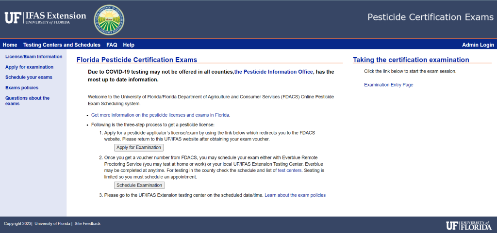 A Guide to Registering for Pesticide Exams (with pictures) - UF/IFAS ...