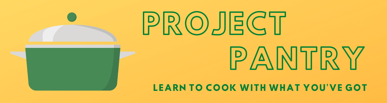 page banner for a series of articles called "Project Pantry"