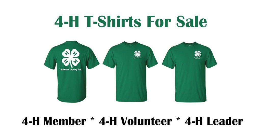 4-H T-Shirts for Sale - UF/IFAS Extension Franklin County