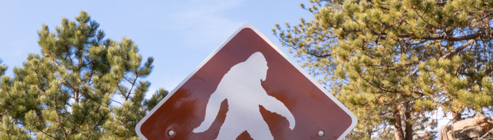 Bigfoot Crossing Sign
