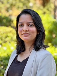 Sherry sitting outside wearing a gray sweater, nanomaterials | Food Science and Human Nutrition UF/IFAS