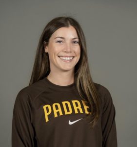 Hannah smiling and wearing a Padres shirt | Food Science and Human Nutrition UF/IFAS