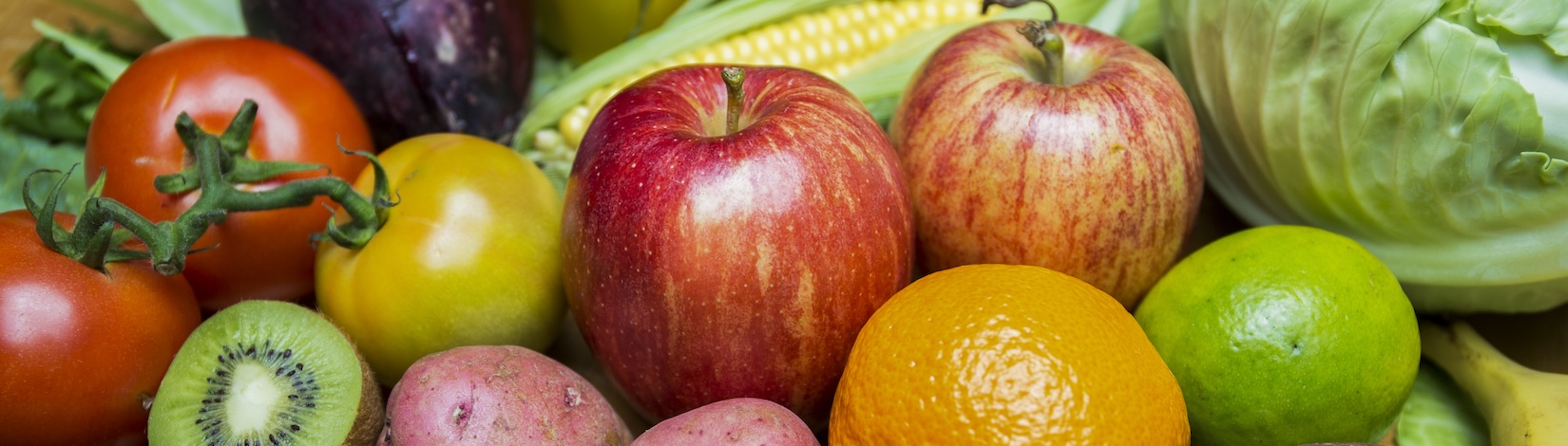 An assortment of fresh fruits and vegetables. Photo taken 03/18/16.