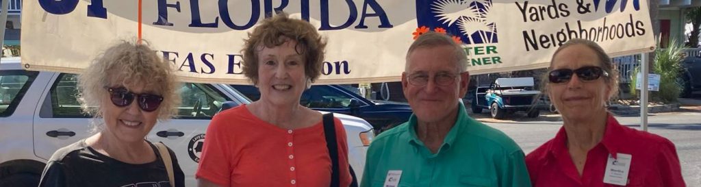 Ronnie J, Mrs. Bill B, Michael H and Martha H talk about plants