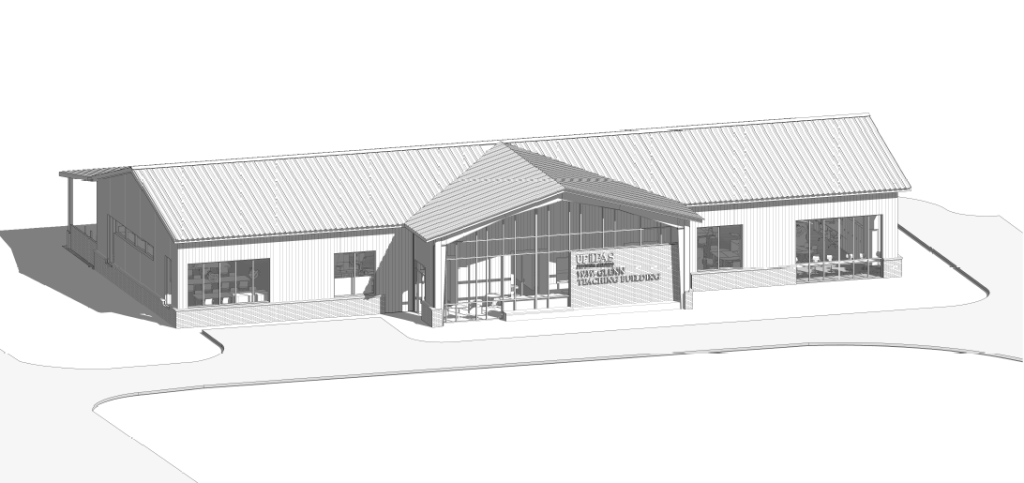 Rendering of the W.W. Glenn Teaching Building.