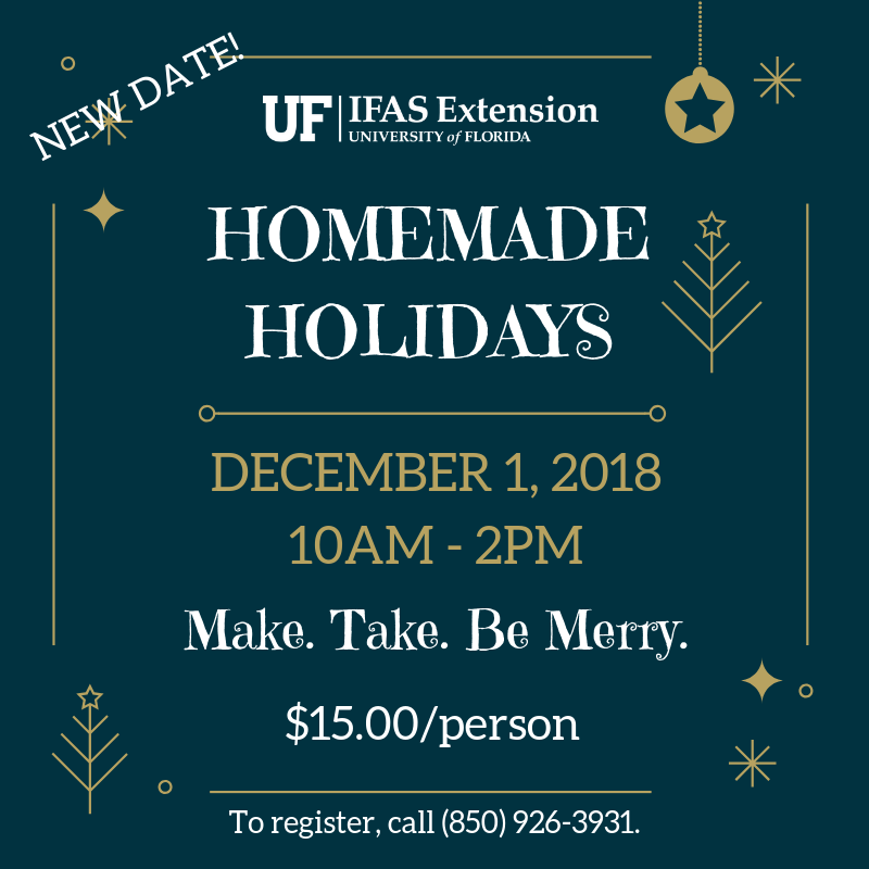 homemade holidays 2018 advertisement