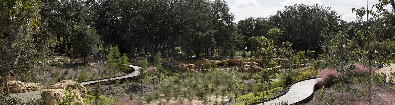 Garden landscapes at the Bok Tower Gardens.