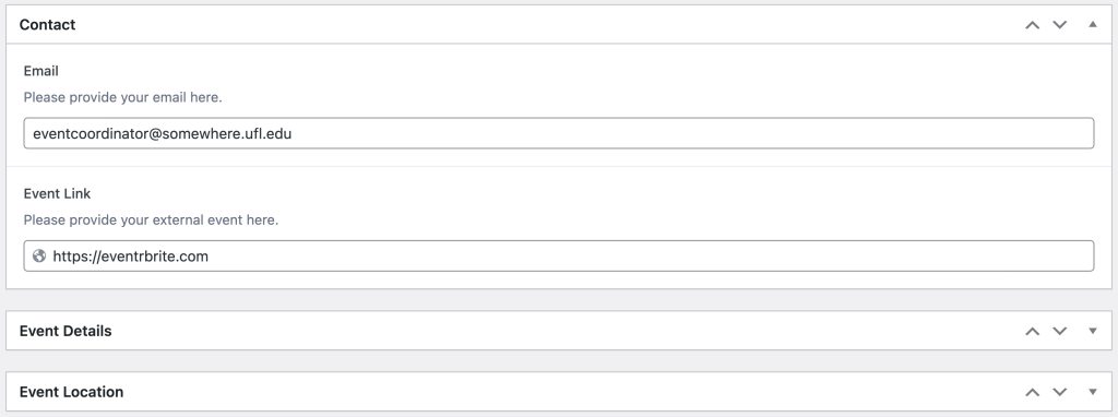 Other Event Information