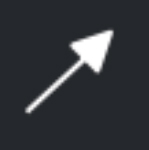 Arrow pointing up to the right indicating the arrow tool.