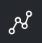 Squiggle line with circle points indicating the polyline tool.