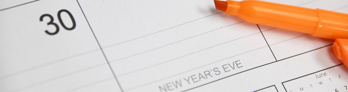 Calendar Event Showing New Year's Eve