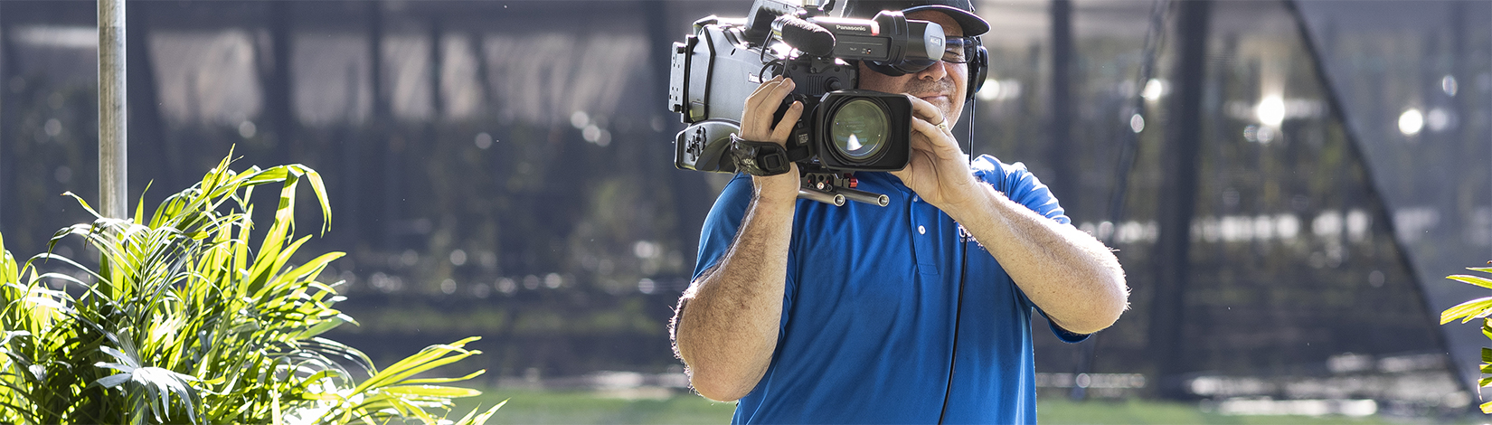 Marc Turchin capturing video for UF/IFAS Communications. Photo taken 11-05-22.